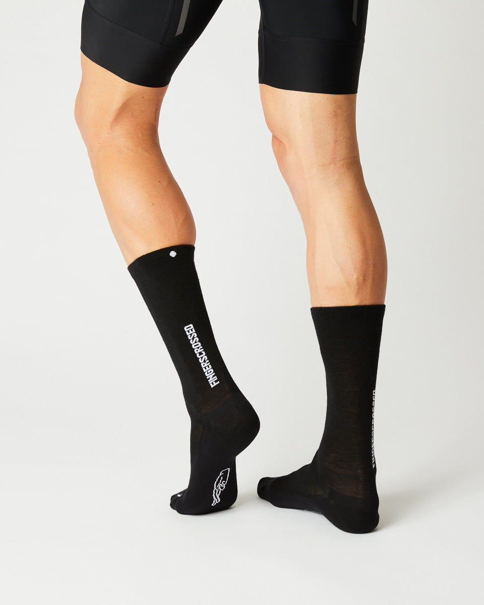 FINGERSCROSSED Logo - White socks