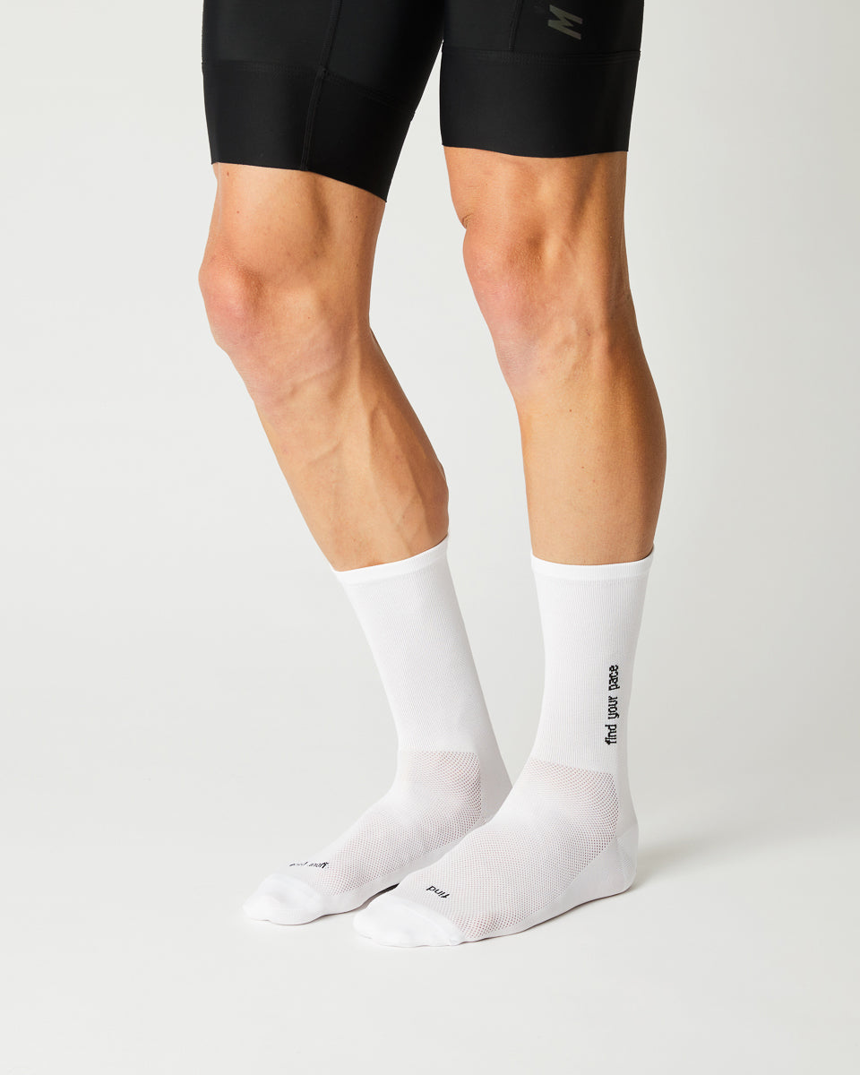 FINGERSCROSSED Find Your Pace - White socks