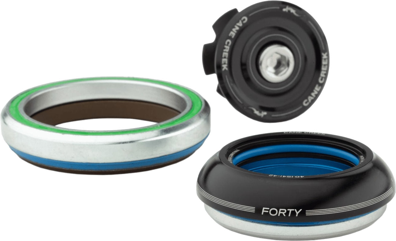 Cane Creek Forty Short Cover Complete Headset Tapered Top - IS42/28.6 | IS52/40 - Black