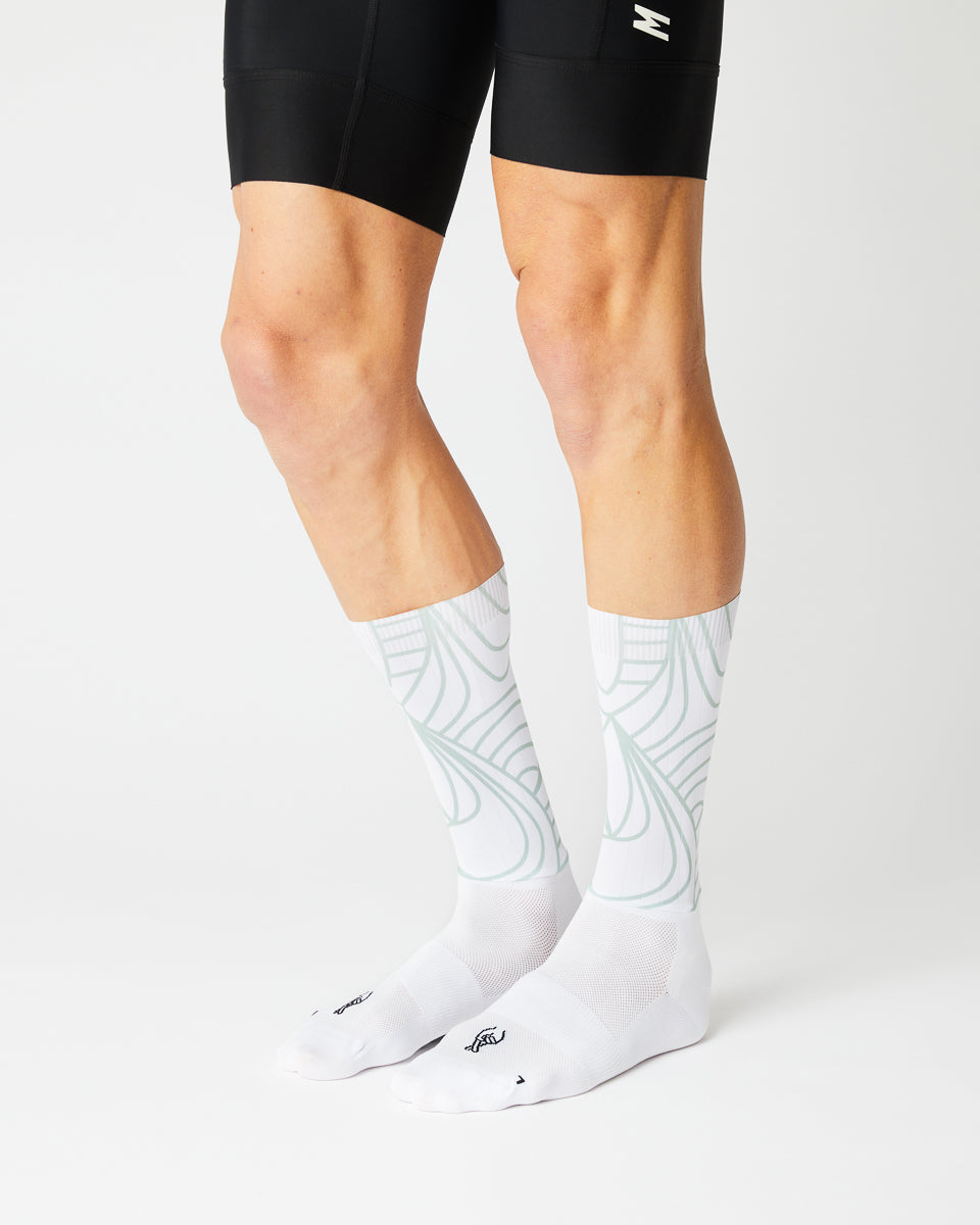 FINGERSCROSSED Aero Logo Socks Leaves