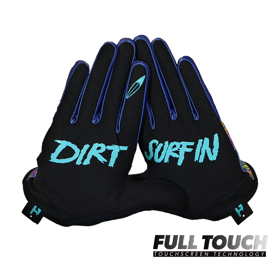 HandUp Gloves - Dirt Surfin' Floral