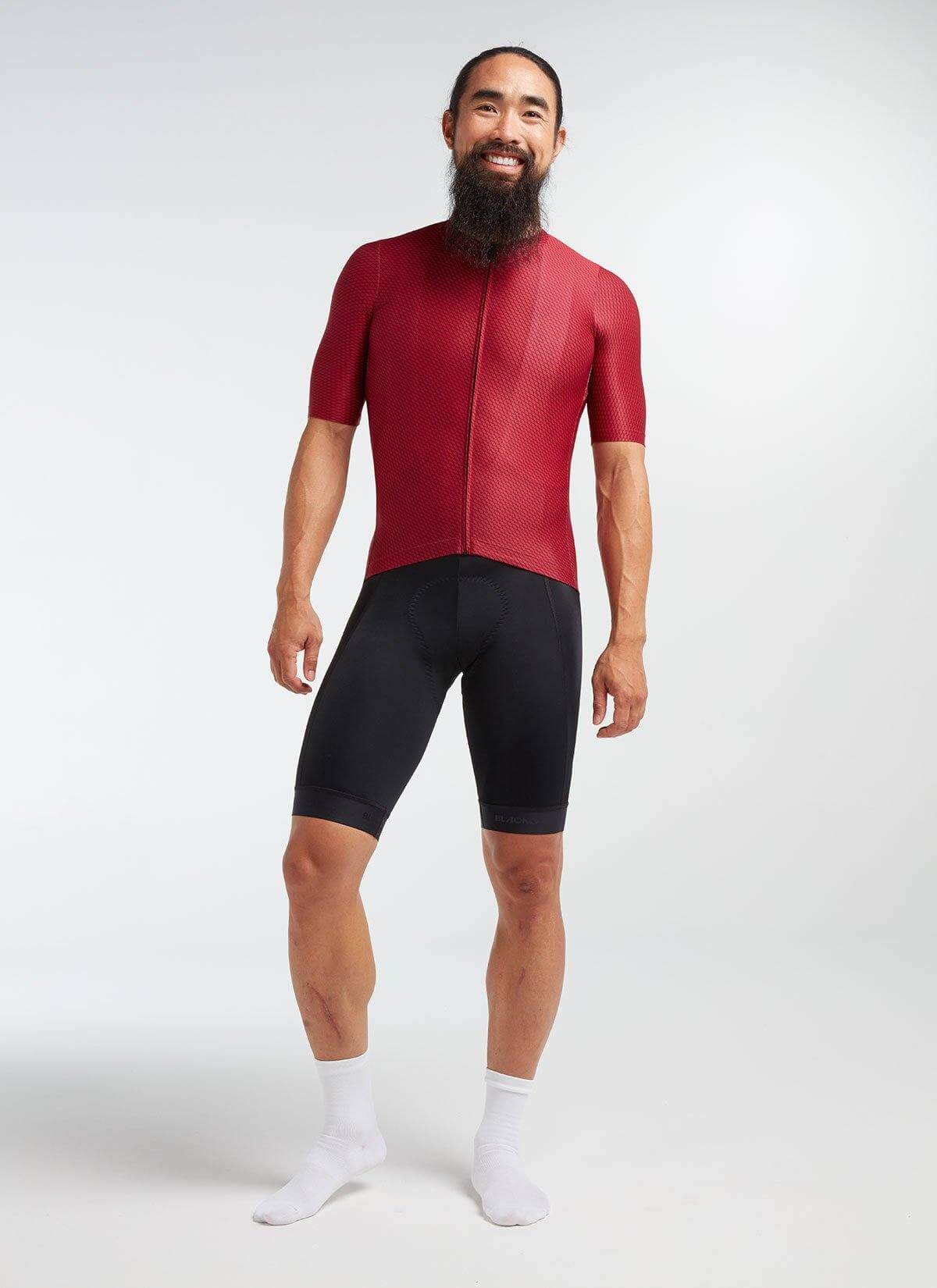 BLACKSHEEP Men's Essentials TEAM Jersey - Jester Red Hatch