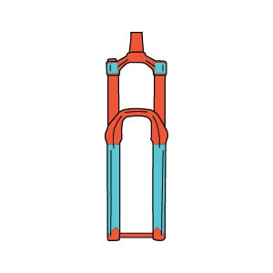 RideWrap - MTB Suspension Fork Covered Protection