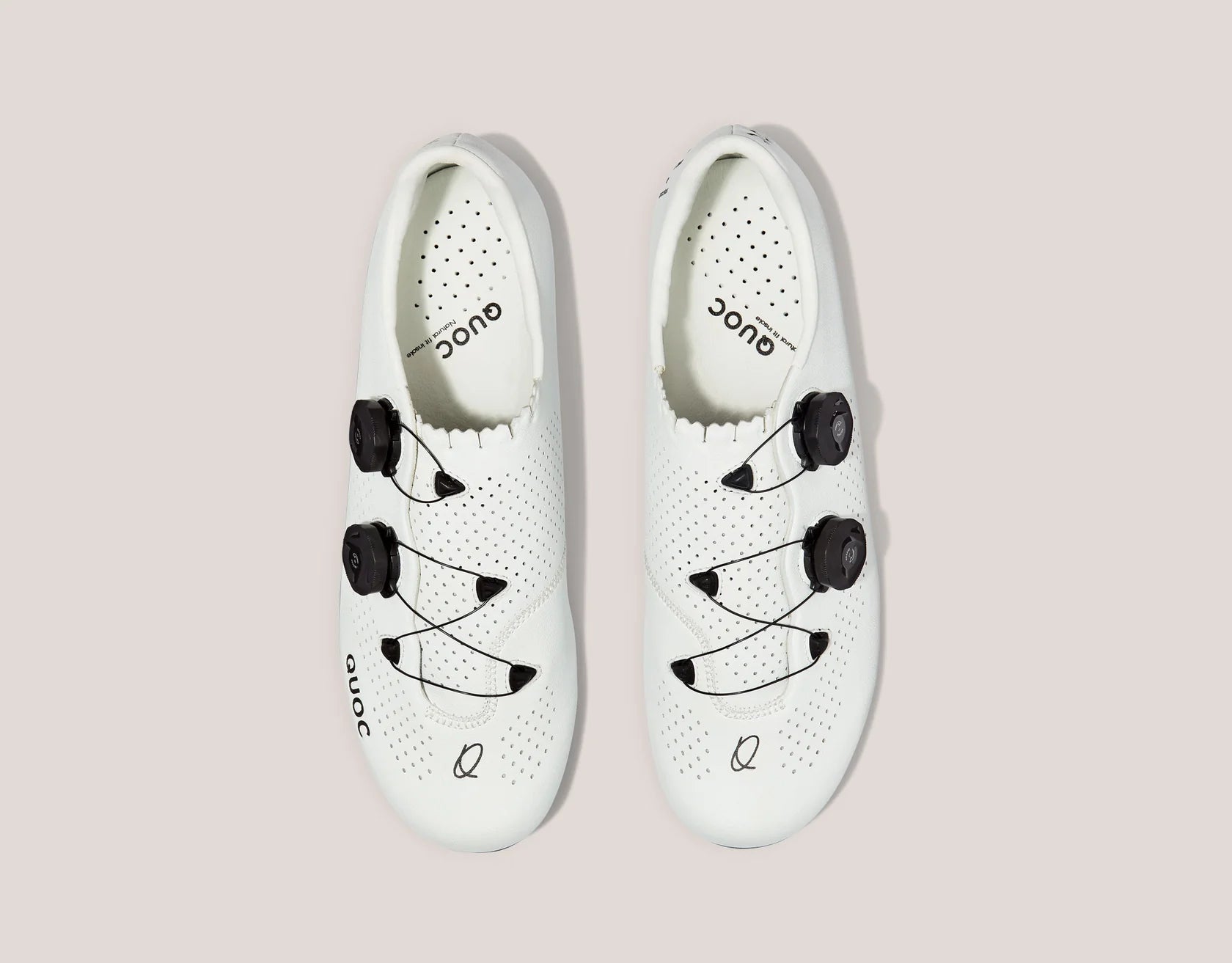 Quoc Mono2 White Road Cycling Shoes