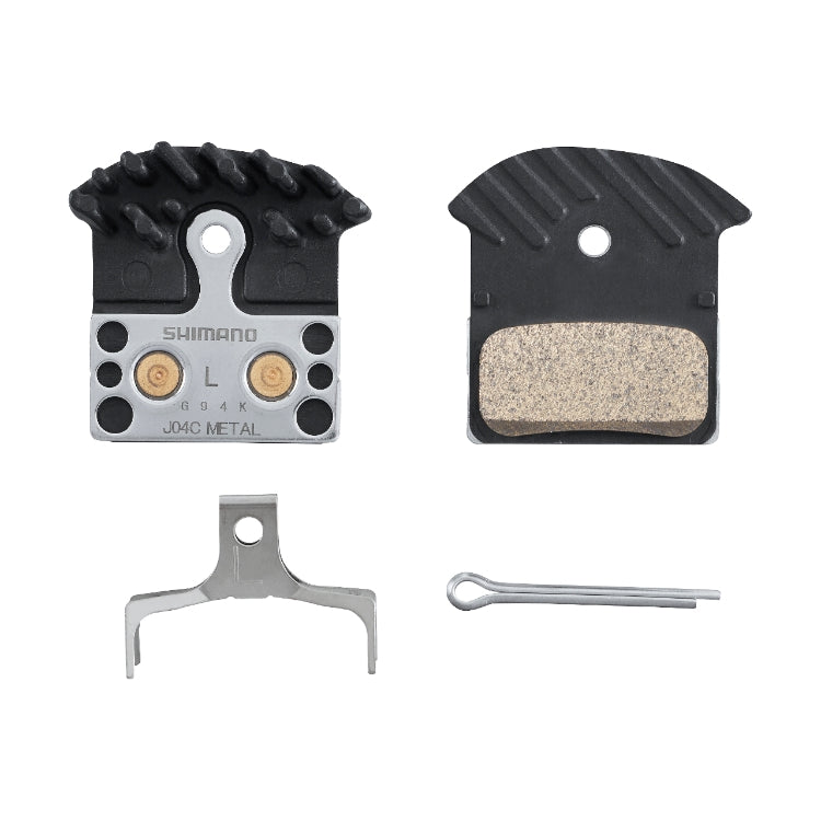 Shimano Disc Brake Pads (Metal) (w/ Cooling Fins) (J04C)