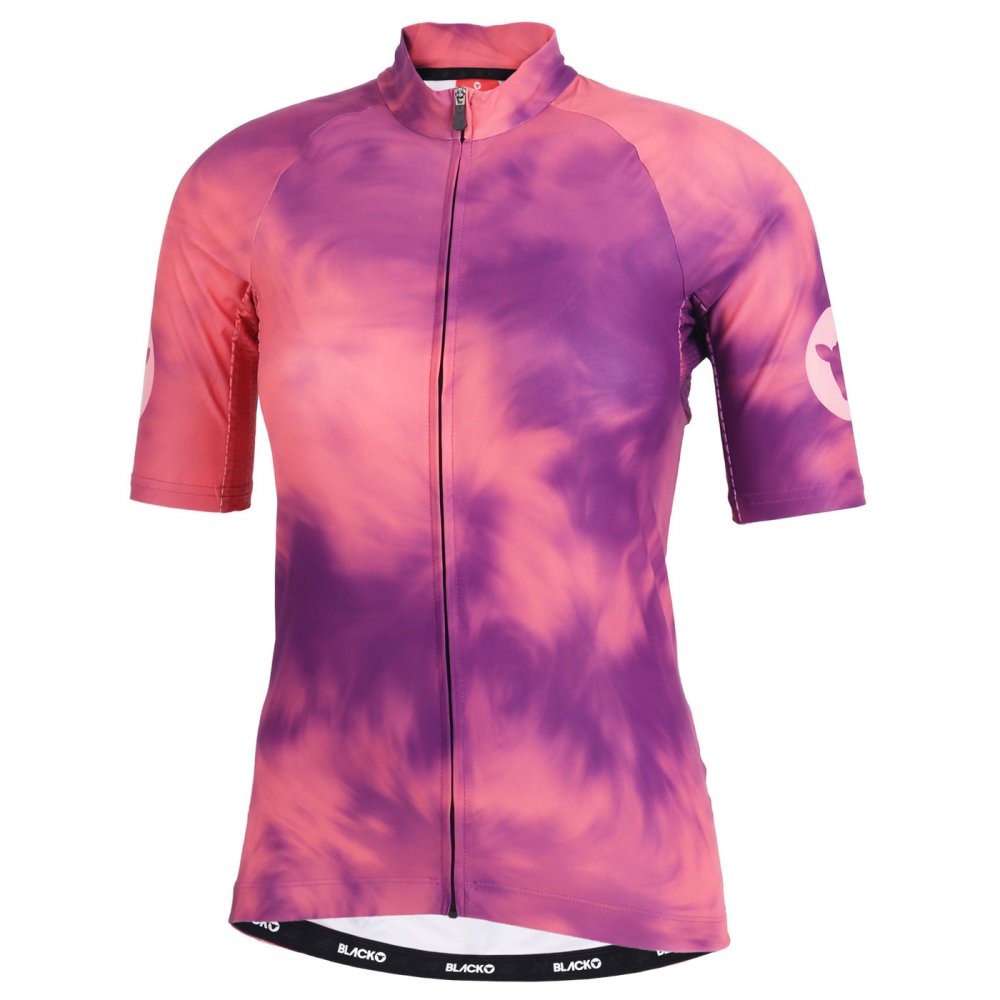 BLACKSHEEP Women's Essentials TOUR Jersey - Coral Purple Acid