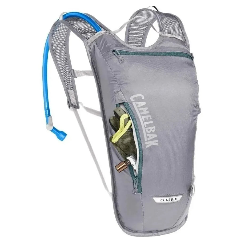 Camelbak Classic Light 70oz Hydration Pack – Gunmetal/Hydro Lightweight Water Backpack