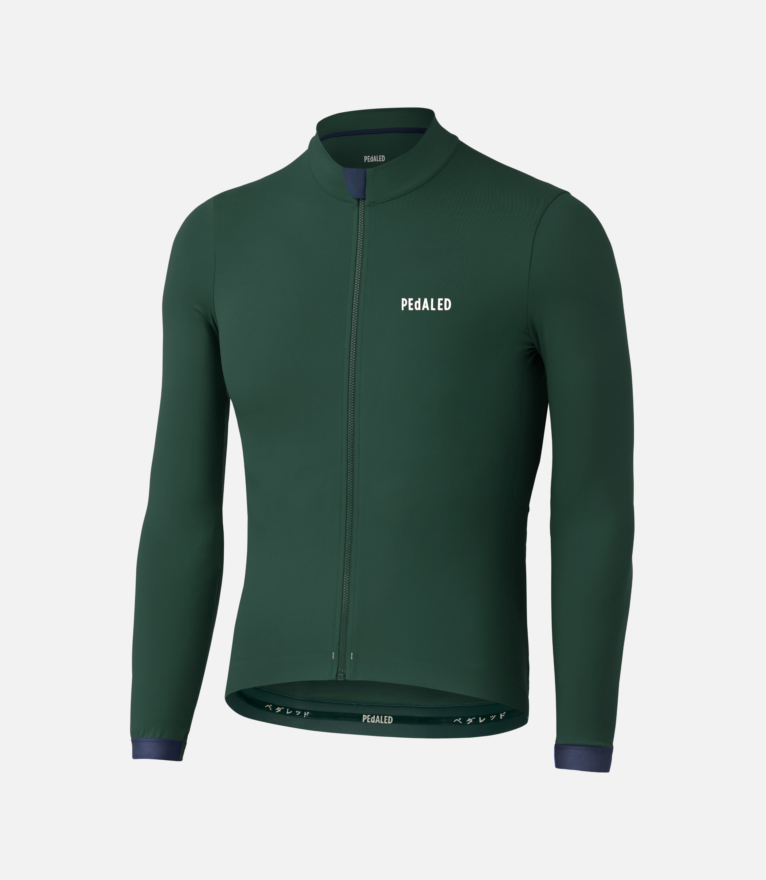 PEdALED ESSENTIAL LONG SLEEVE JERSEY - DARK GREEN