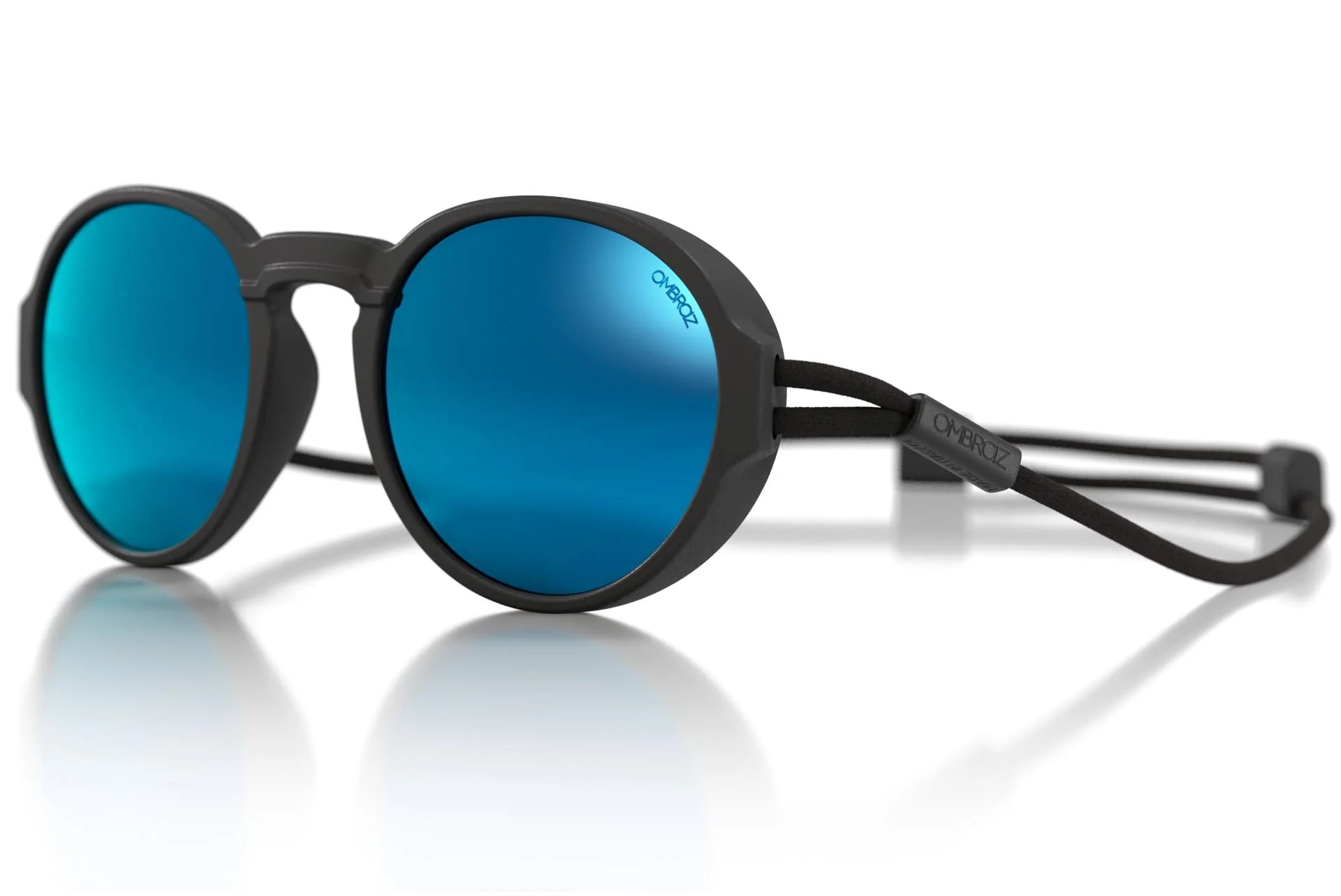 Ombraz Viale / Charcoal / Polarized Grey With Blue Mirror