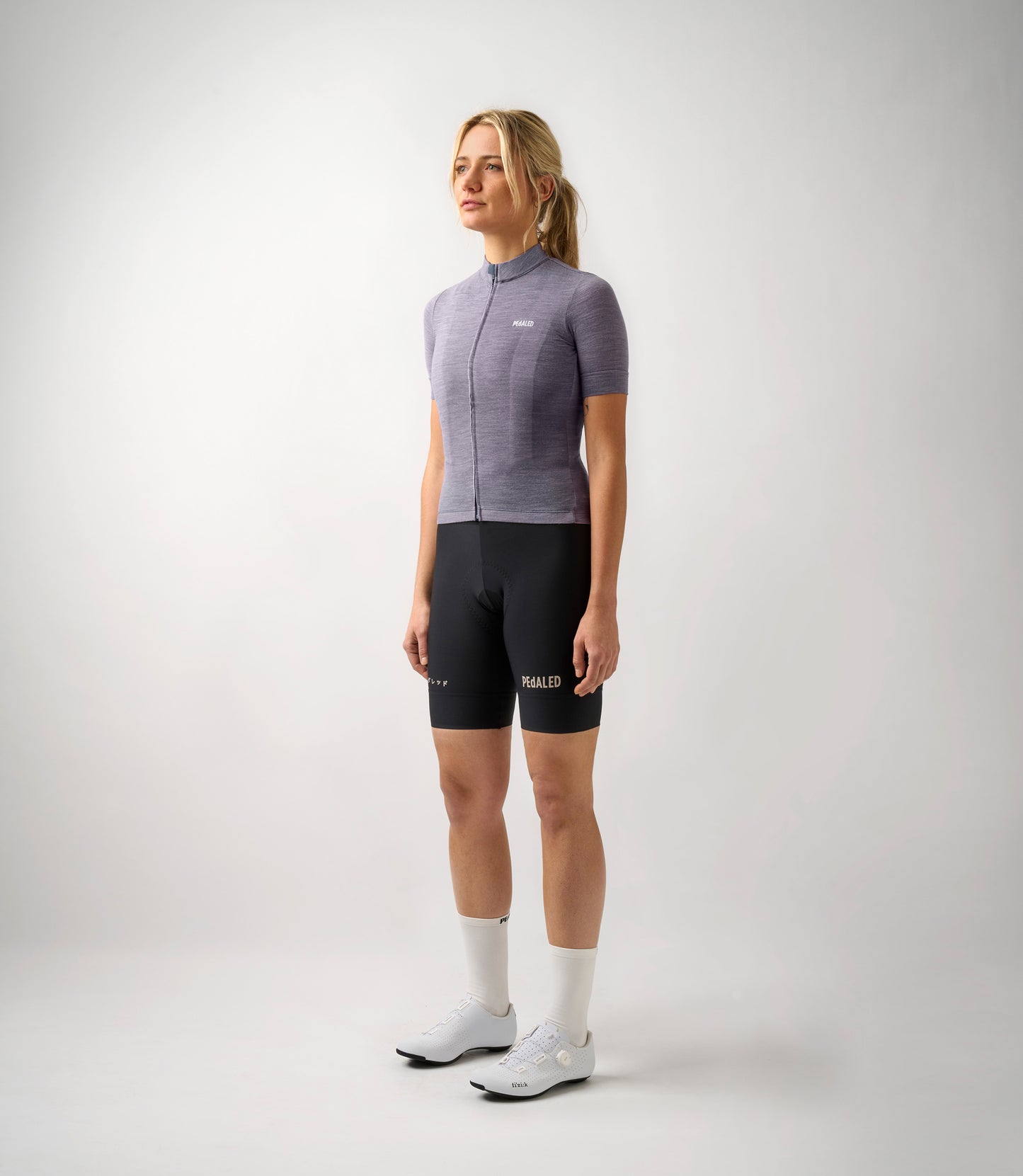 Pedaled Womens Merino Cycling Short Sleeve Jersey - Lilac