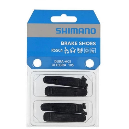 Shimano BR-9000 Dura-Ace R55C4 Cartridge-Type Brake Shoes (Black)