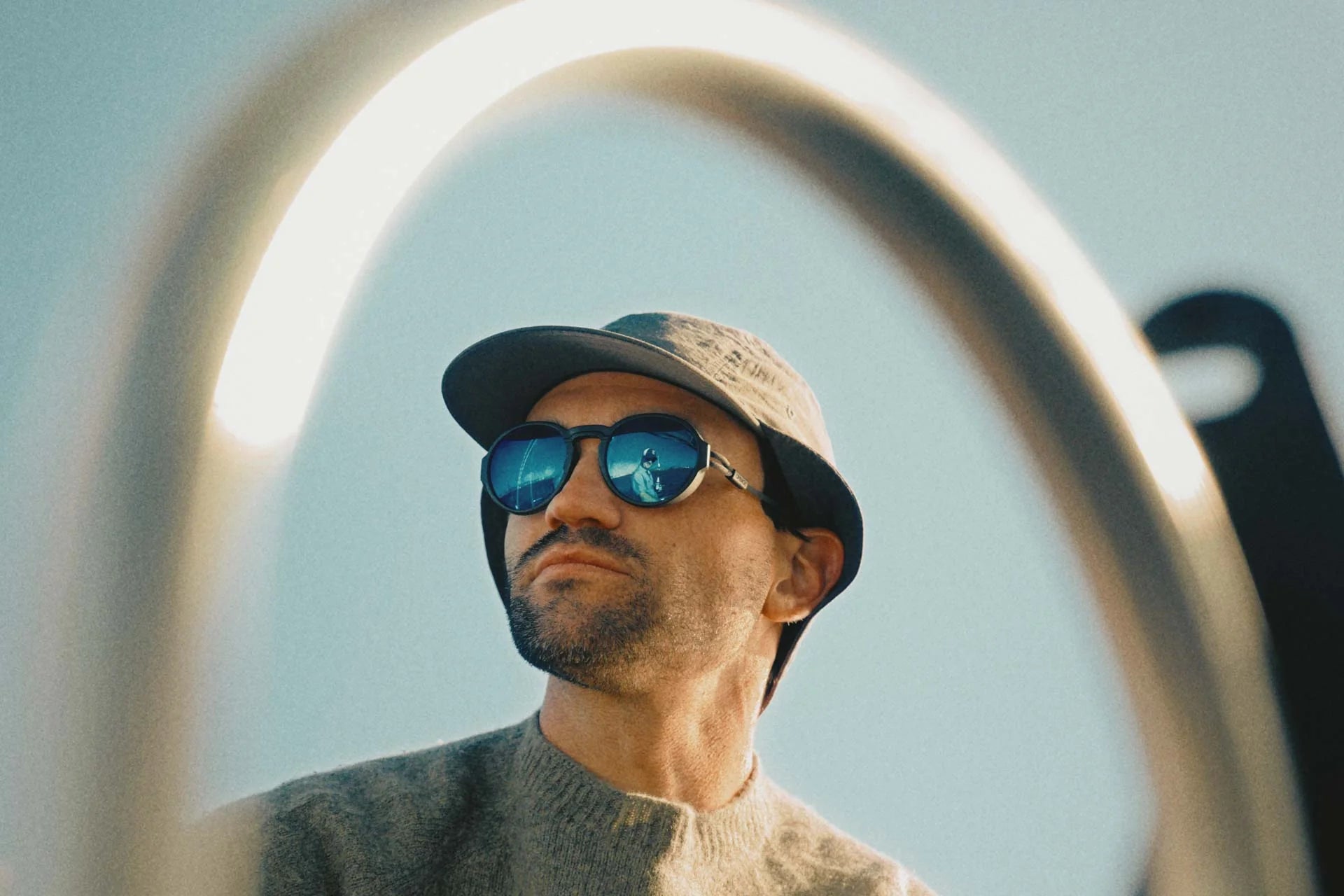 Ombraz Viale / Charcoal / Polarized Grey With Blue Mirror