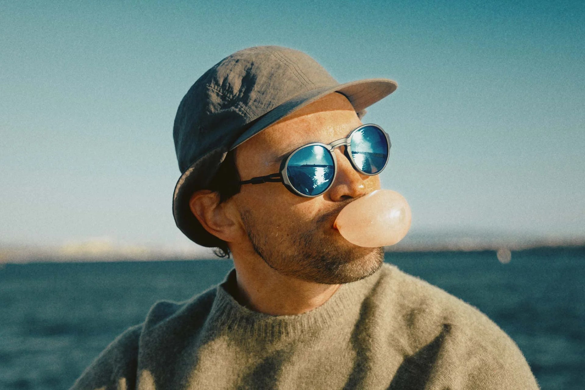 Ombraz Viale / Charcoal / Polarized Grey With Blue Mirror