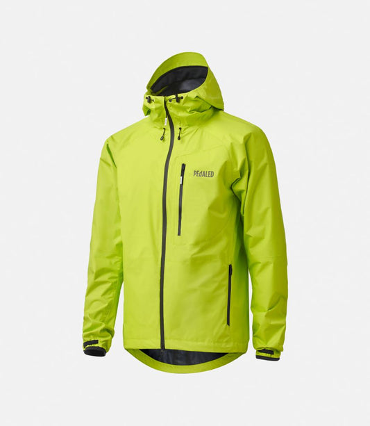 Pedaled Arashi Waterproof Hooded Jacket - Lime