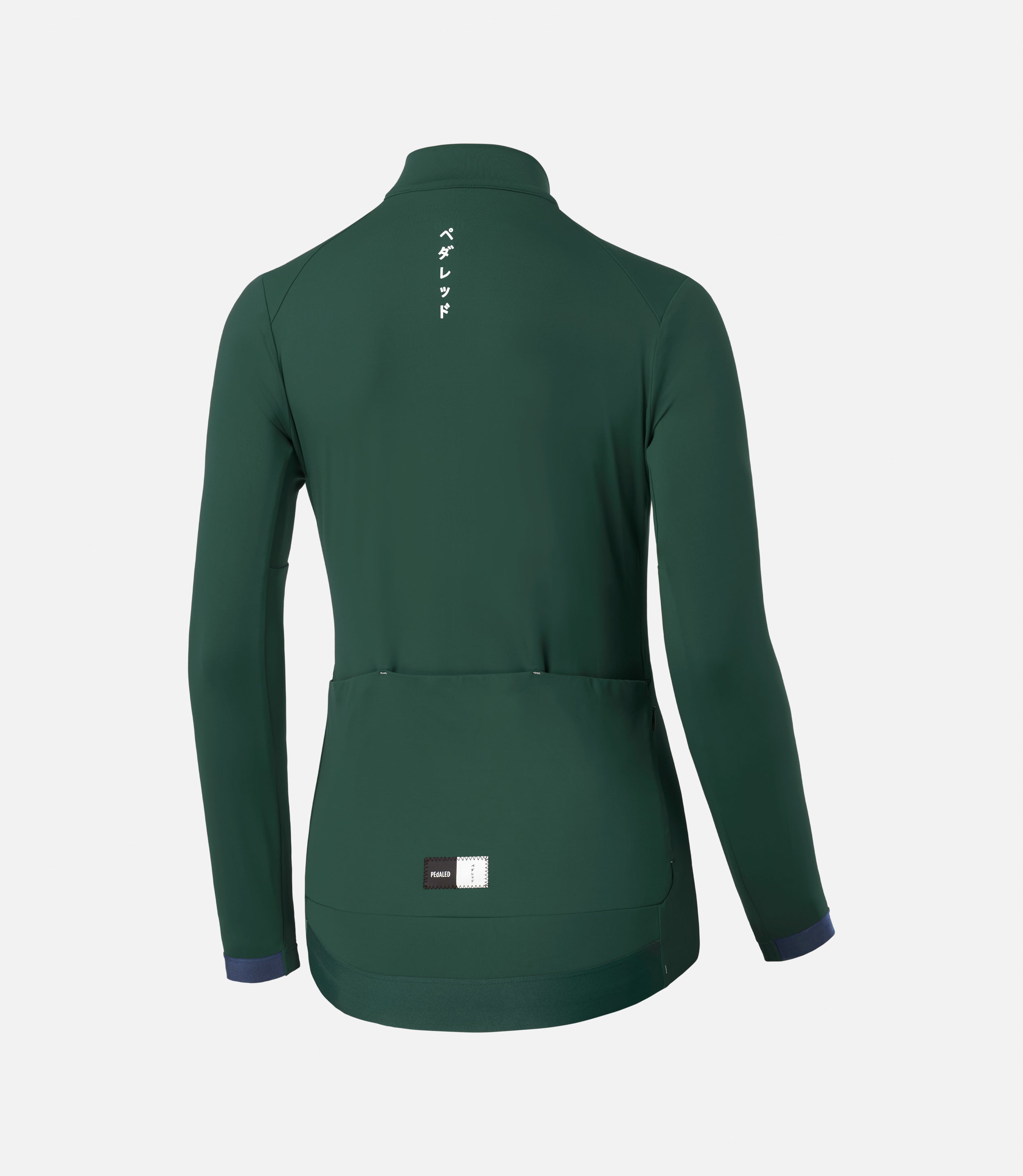 PEdALED WOMEN'S ESSENTIAL LONG SLEEVE JERSEY - DARK GREEN