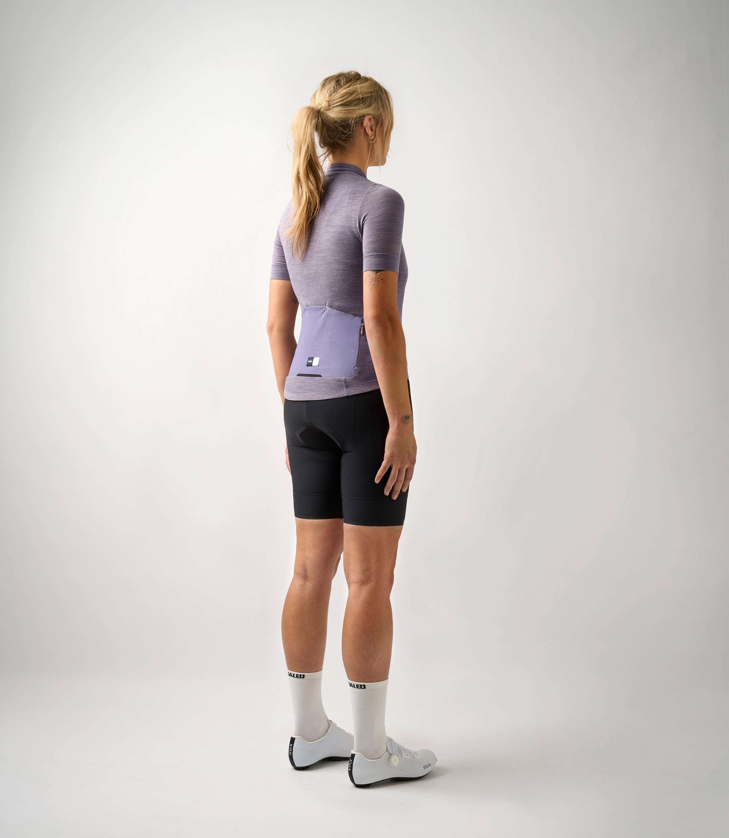 Pedaled Womens Merino Cycling Short Sleeve Jersey - Lilac